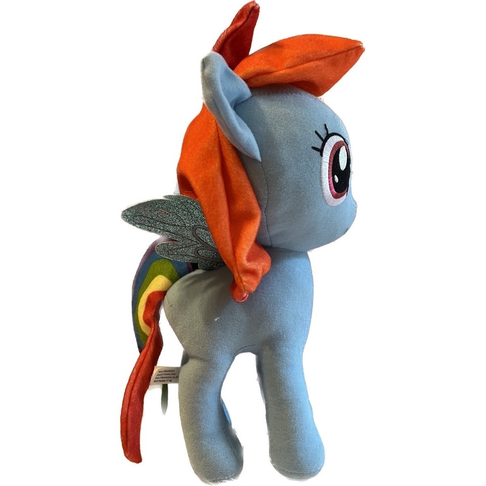 My Little Pony Rainbow Dash Plush Blue Rainbow Mane Toy Factory Hasbro 2017 10in